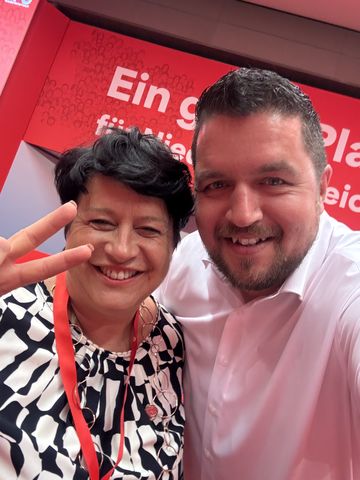 Begegnung am Rande einer Veranstaltung
