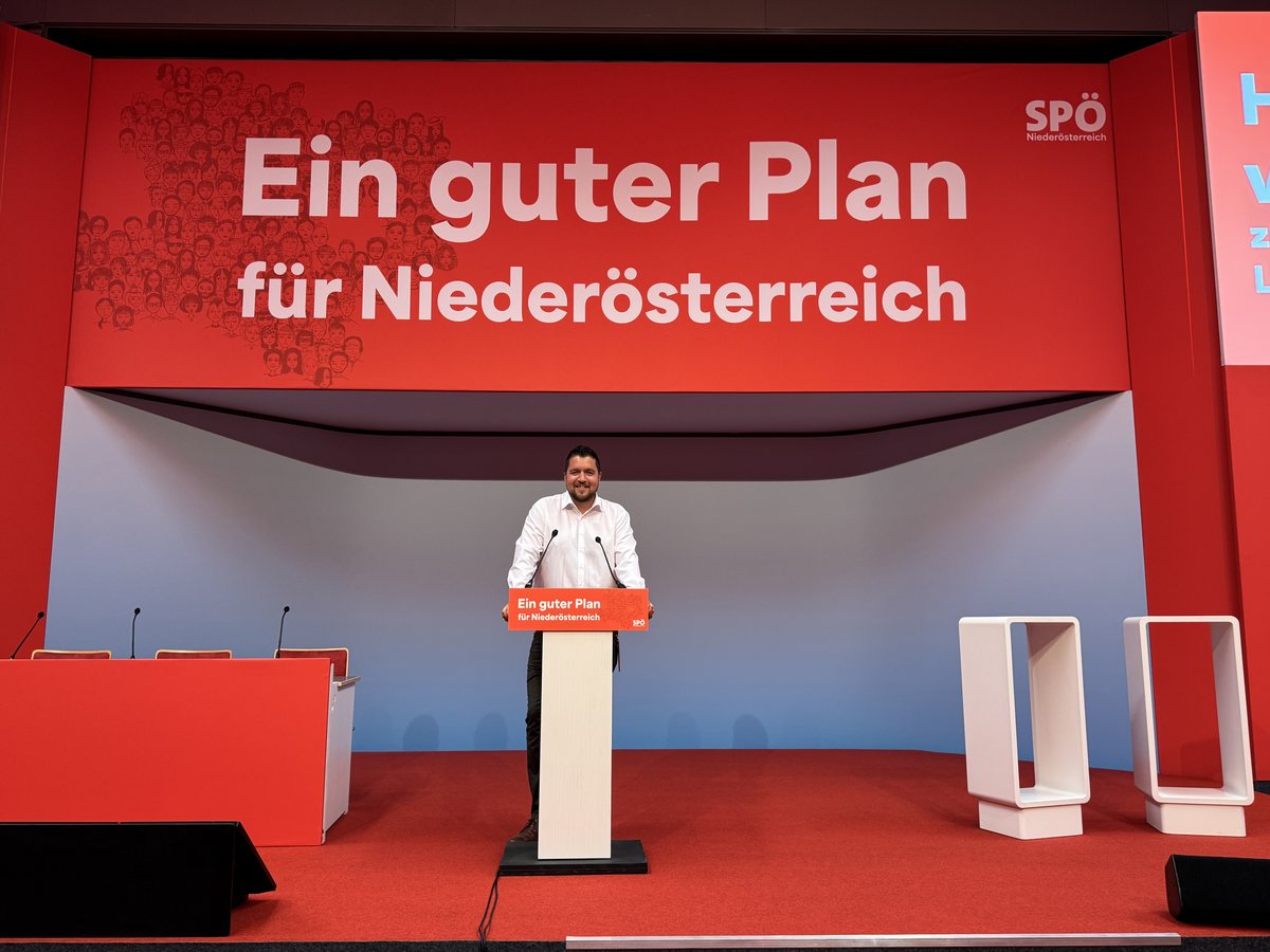 Michael Kleinrath beim Landesparteitag der SPÖ Niederösterreich