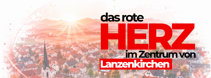 Das rote Herz im Zentrum von Lanzenkirchen